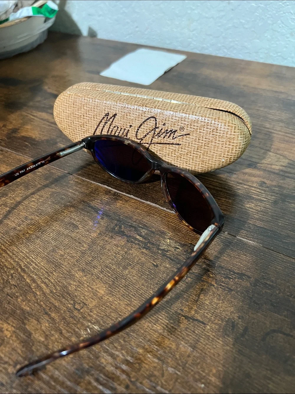 Rare Maui Jim Tortoise Frame Sunglasses with Dark Brown Lenses made in Japan
